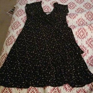 Worn Twice Starry Wrap Dress